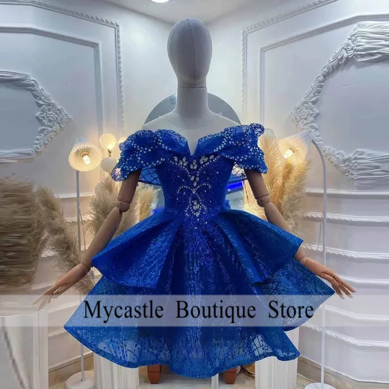 Aixiangsha Fancy Homecoming Dresses A-line Off the Shoulder Appliques Rhinestones Mini Deep Abendkleider Customized Plus