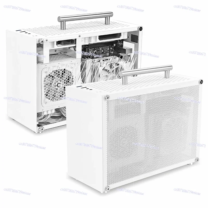 T60 Chassis Mini ITX Long Graphics Card Portable Portable Side Transparent SFX Power Supply White Desktop Small Empty Chassis