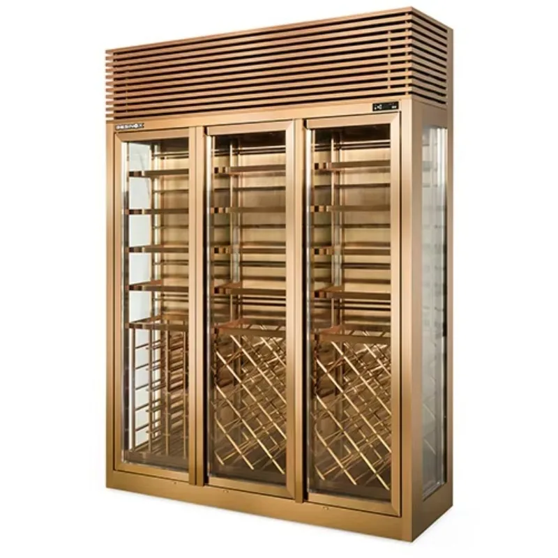 Airo 150 Bottles Tall Wine Cabinet Electric Luxury Commercial Custom Wine Coolers Glass Door Wine Chiller