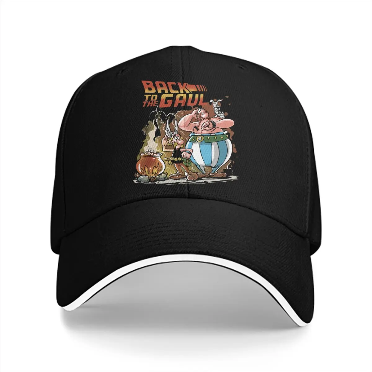 Summer Cap Sun Visor Back to the Gaul Hip Hop Caps Asterix and Obelix Peaked Hats