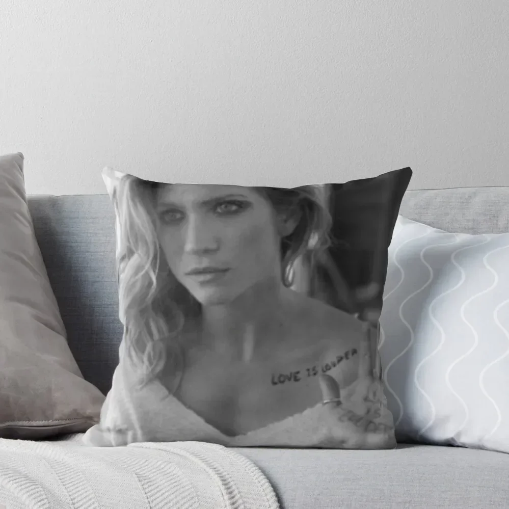 Brittany Snow Love is Louder Throw Pillow Elastic Cover For Sofa Pillowcase Cushion Pillows Aesthetic pillow