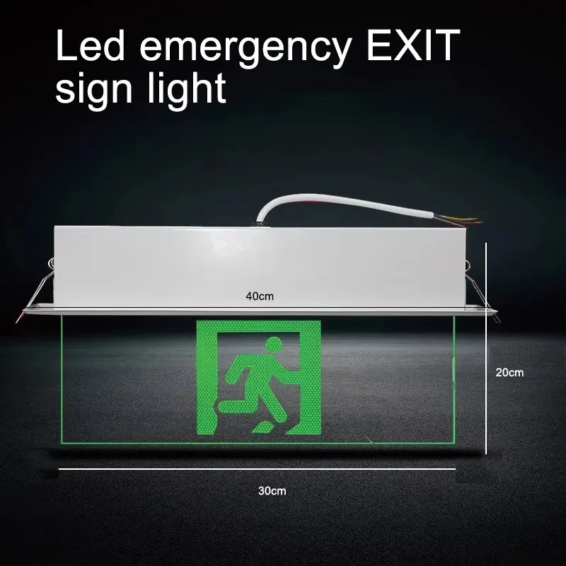 Embedded Emergency Light Exit Indicator Light Is Constantly On For 24 Hours And Emergency Ac85-265v For 180 Minutes