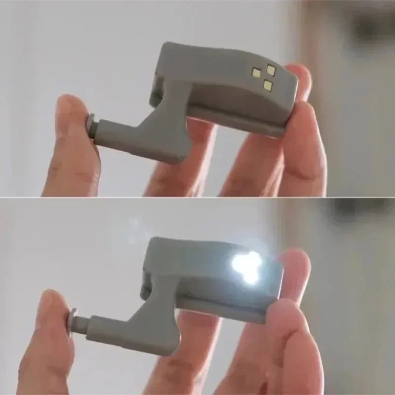 1/20PCS LED Inner Hinge Lamps Universal Wardrobe Cabinet Sensor Night Light Kitchen BedroomCupboard Closet Drawer Night Lamp