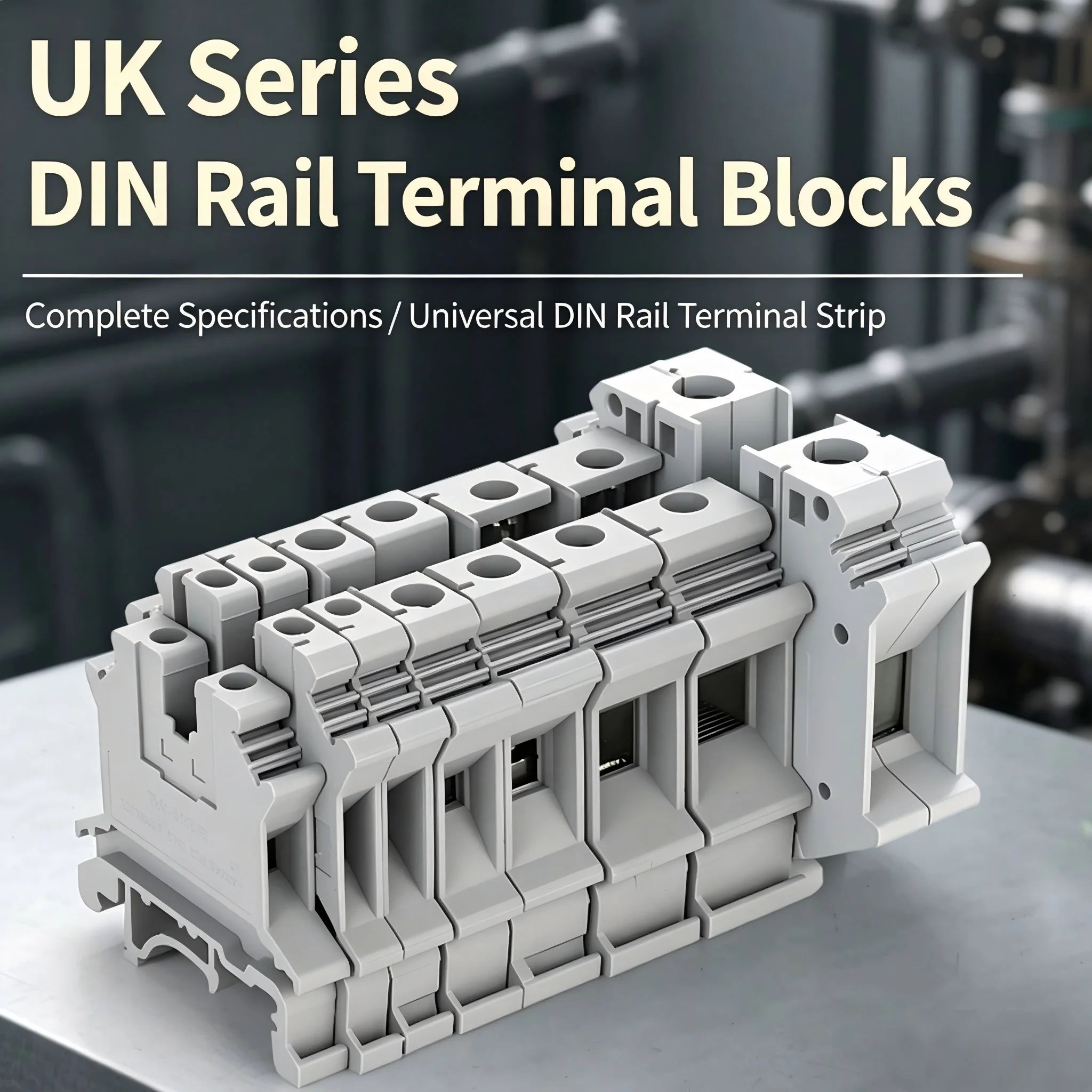 UK2.5B Wire Electrical Connector DIN Rail Terminal Block UK 2.5mm²