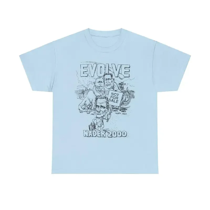 Évoluez avec Ralph Nader 2000 T-shirt politique