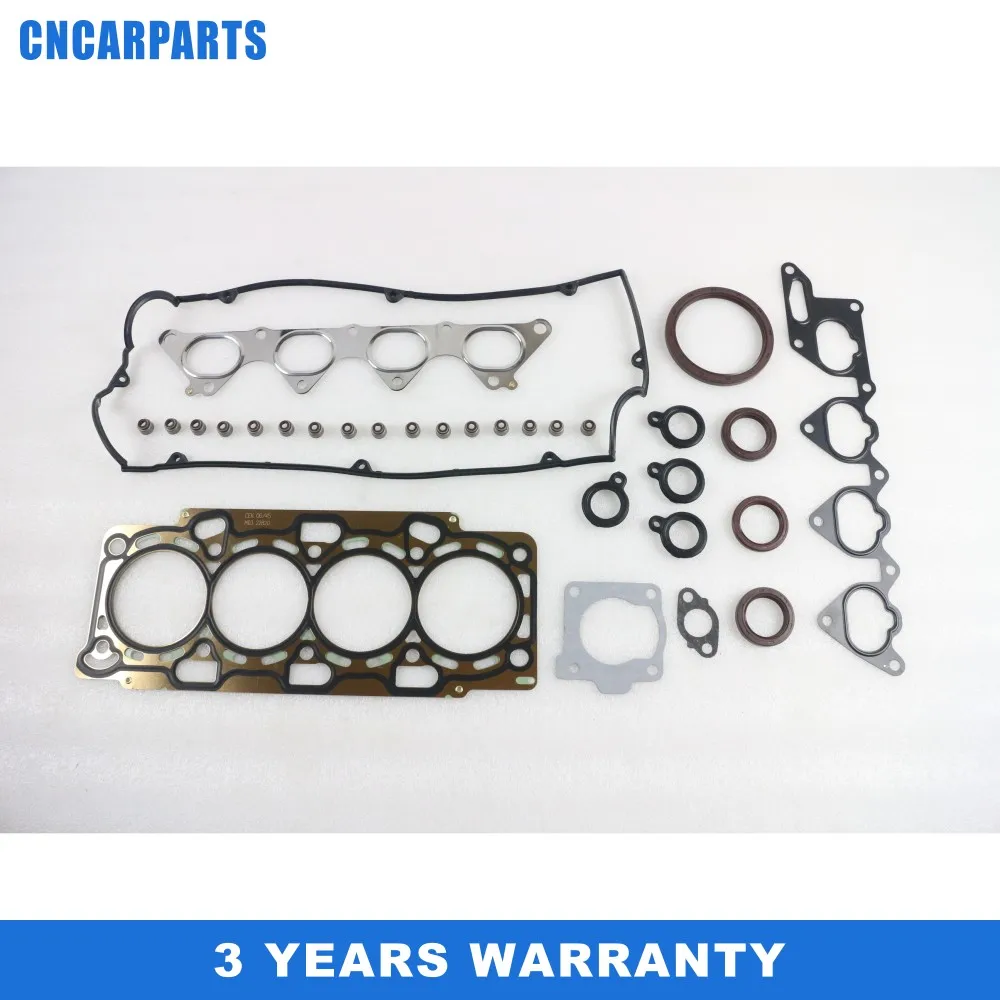 

VRS,CYLINDER FULL HEAD OVERHAUL ENGINE GASKET SET Fit for Mitsubishi Lancer GSR 4G93 1.8L GTi 16V DOHC Proton Wira M21 Satria