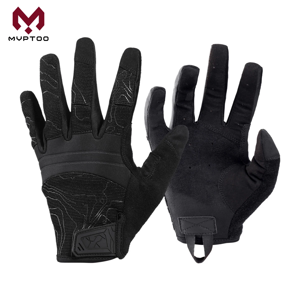 Tactical Gloves Touch Screen Full Finger Lightweight Breathable Flexible Motorcycle Cycling Gloves for Hiking Camping Outdoors