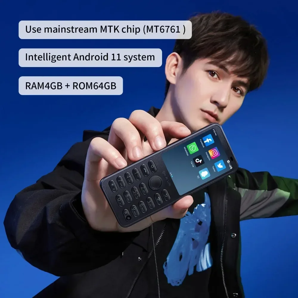 Qin F21 Pro 4G Touch Screen Smartphone Android11 3GB+32GB BT5.0 MTK6761 2120mAh Support Google Global Version Mobile Phone