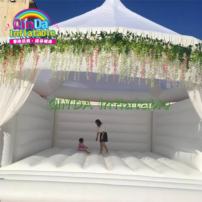 Customized Bounce House Party Rental White Inflatable Jumping Castle Wedding Bouncer,Wedding Bounce Prices