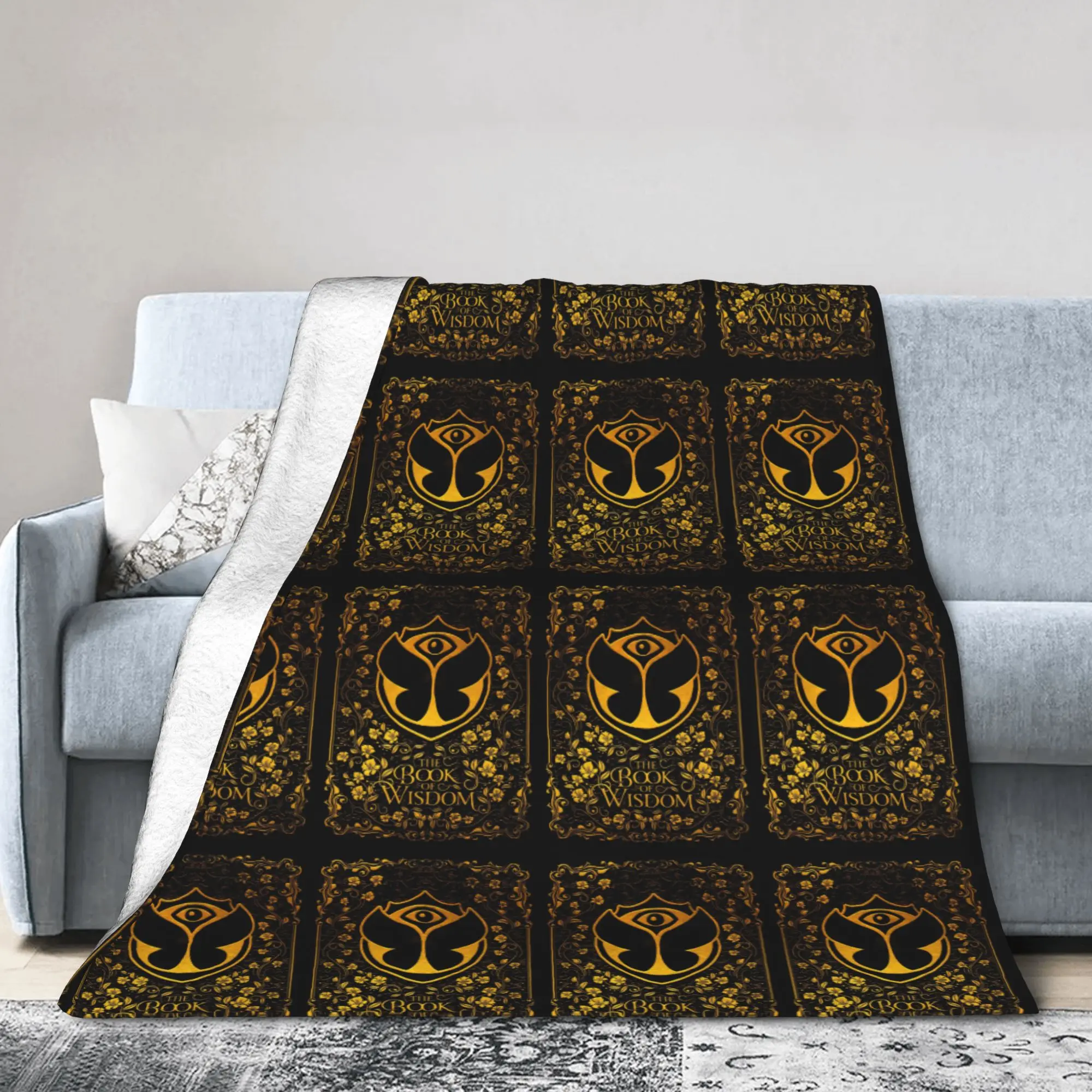 Custom Ultra-Soft Fleece Tomorrowland Throw Blanket Warm Flannel Belgian Electronic Dance Music Festival for Bedding Travel Sofa
