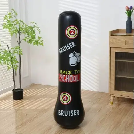 Inflatable Boxing Sandbag PVC Thickened Punching Bag Bounce-Back Leak-proof Fitness Sand Bag for Adults Outdoor Indoor Training image 5