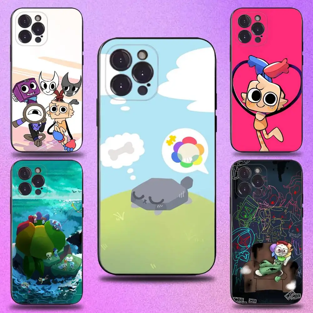 

Game D-Dandys W-World Phone Case For iPhone 16,15,14,13,12,11 Plus,Pro Max,XS,X,XR,SE,Mini,8,7,Soft Silicone Black Cover