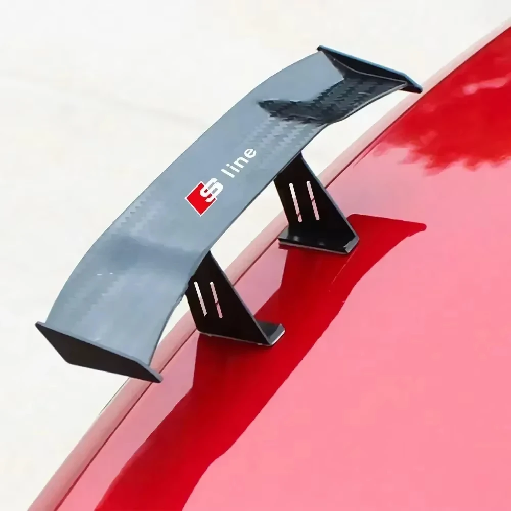 1Pcs Car Tail Wing Modified Trunk Spoiler Air Deflector Decoration For Audi Sline Q7 Q5 S4 S5 A6 C7 TT Q4 RS A3 A5 A4 A1 A7 - view 4