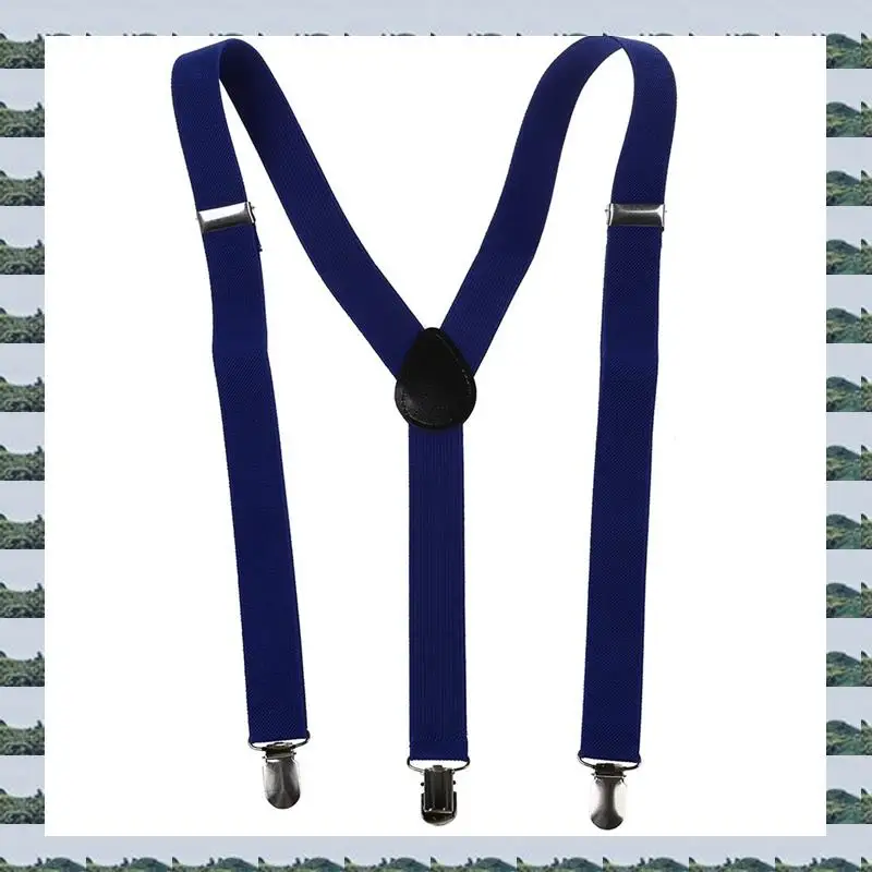 ABQR 3X مشبك معدني قابل للتعديل للبالغين، حمالات مرنة باللون الأزرق الداكن #1