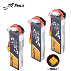 TATTU Batería LiPo 11.1V 1800mAh 75C XT60 para drones de carreras