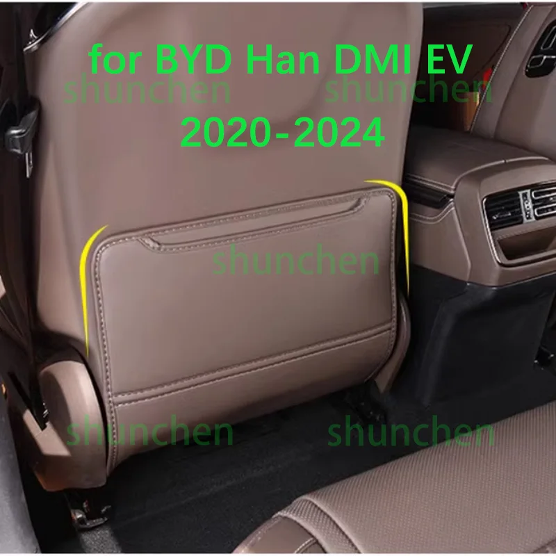 

Car Rear Row Anti-kick Covers for BYD Han DMI EV 2020-2024 Back Row Seat Back Protector Dirt-proof Cover Interior Accessories