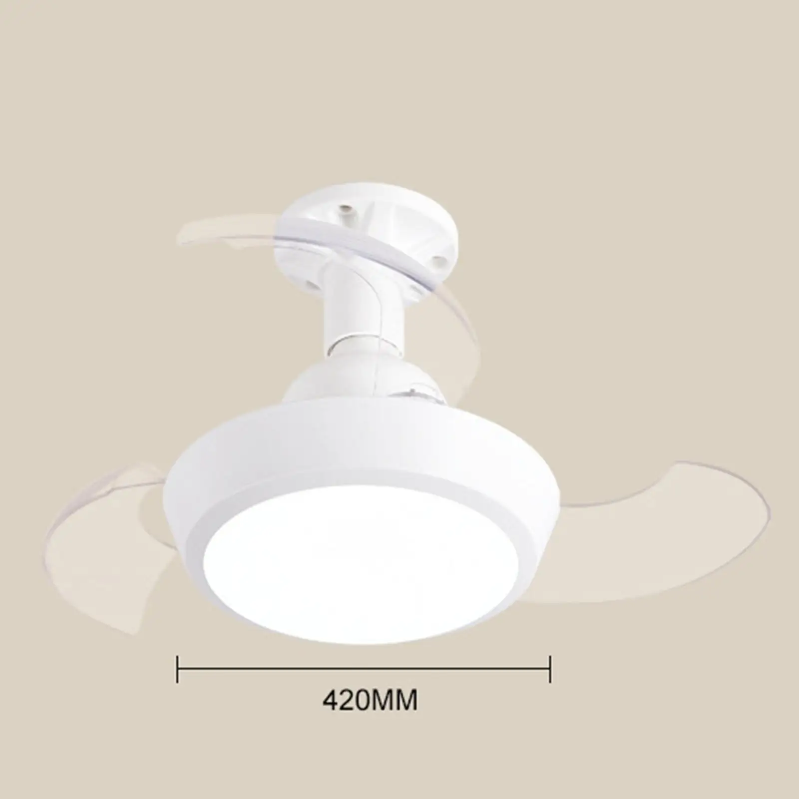 

Потолочный вентилятор-светильник с низким уровнем шума, элегантный, многофункциональный, с тремя регулируемыми скоростями вращения для офиса, столовой, общежития, спальни, бара