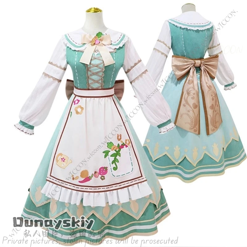 Amole Derby Rice Shower Cosplay Costume, Perruque Queue Cos, Halloween Party, Comic-Con Déguisement Lolita, Woman 03 Outfit Festivals Set