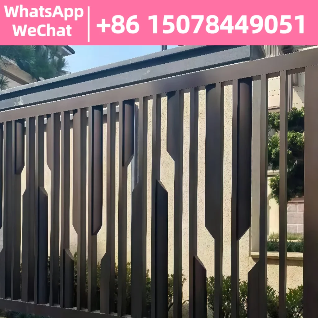 

Villa courtyard aluminum alloy guardrail simple outdoor railing and outdoor stair metal frame balcony fence