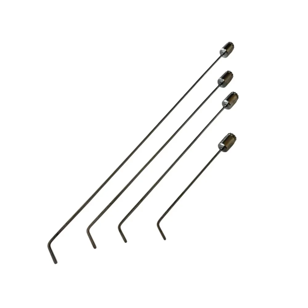 

Набор стальных стержней для удаления вмятин London Edition с поворотом на 360 градусов, 4 шт. (25 см, 40 см, 65 см), нержавеющая сталь