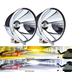 1Pcs 5inch HID Lights Brightness Long Range Spotlights Truck Observation Headlights Off-road Vehicle Roof Lights Fog Light 12V