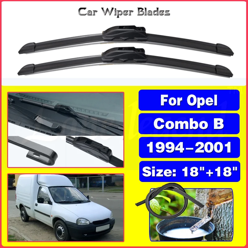 Wiper Front Wiper Blades For Opel Combo B 1994 1995 1996 1997 1998 1999 2000 2001 Windshield Windscreen Front Window 18