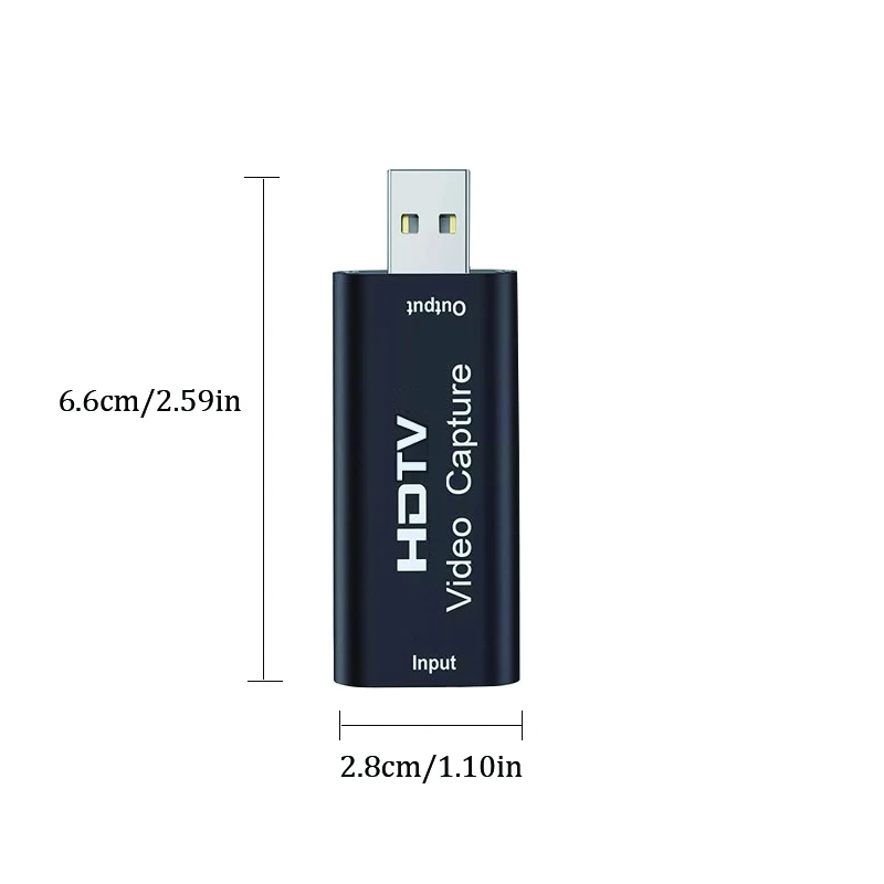 HDTV Video Capture Card USB 2.0 HDMI-compatible To USB 1080P Video Grabber ForGame Live Streaming Camera DVD VideoRecording OBS