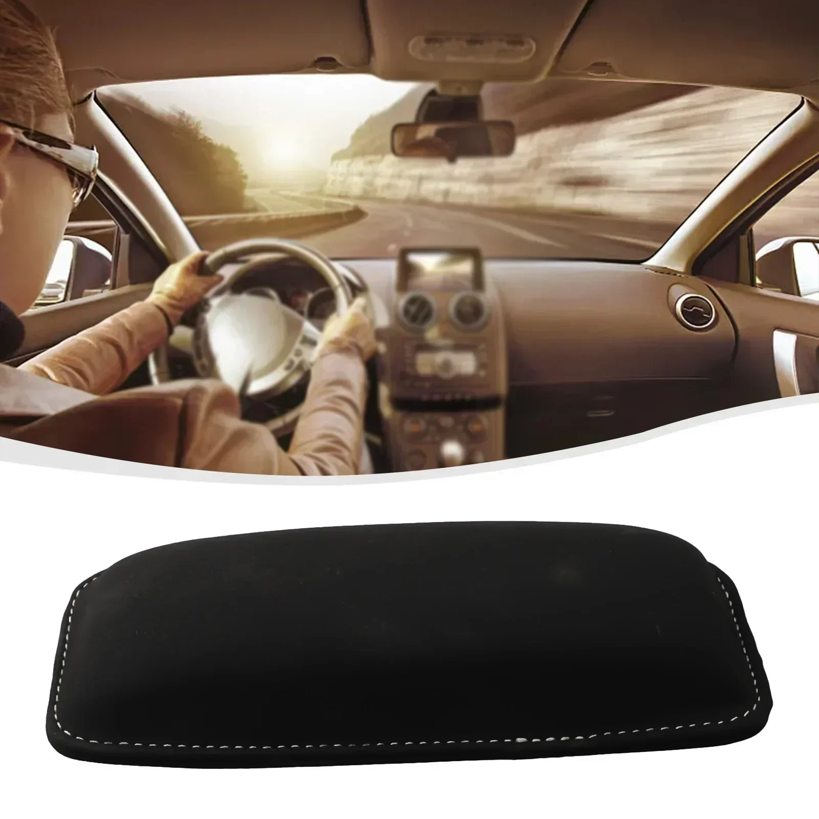 Car Suede Leather Knee Pad Inside Knee Cushion Comfortable Elastic Cushion Memory Foam Suede Leg Pads Vehicle Interiors Knee Pad