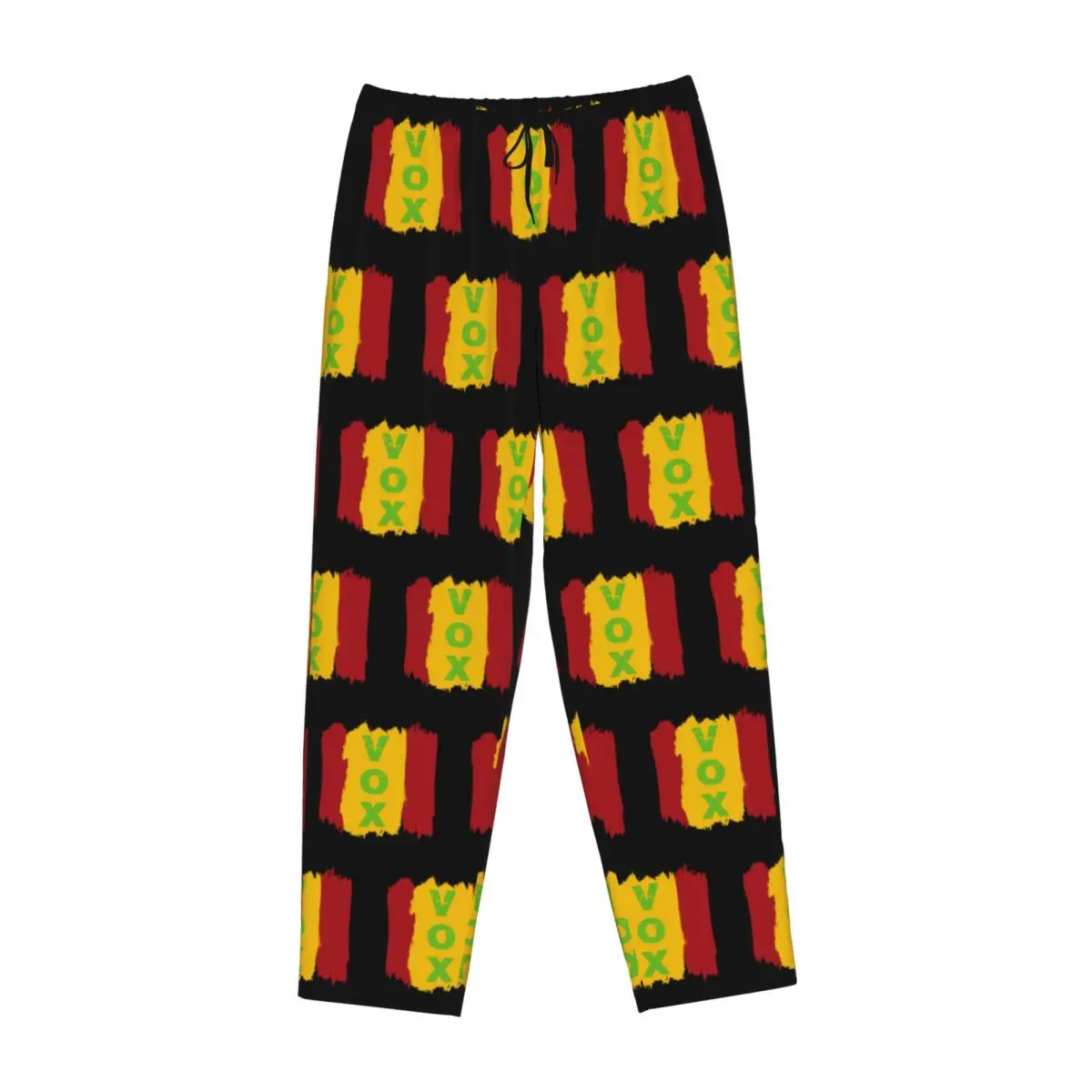 Custom Spain Vox Pajama Pants Women Spanish Flag Sleepwear Lounge Sleep Bottoms Stretch with Pockets view 2