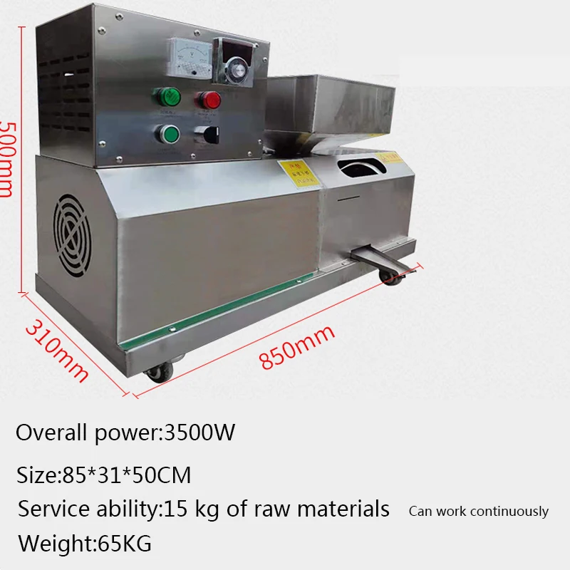 Commercial Full-Automatic Intelligent Household Stainless Steel Oil Press Electric Medium Large  Olive 3500w