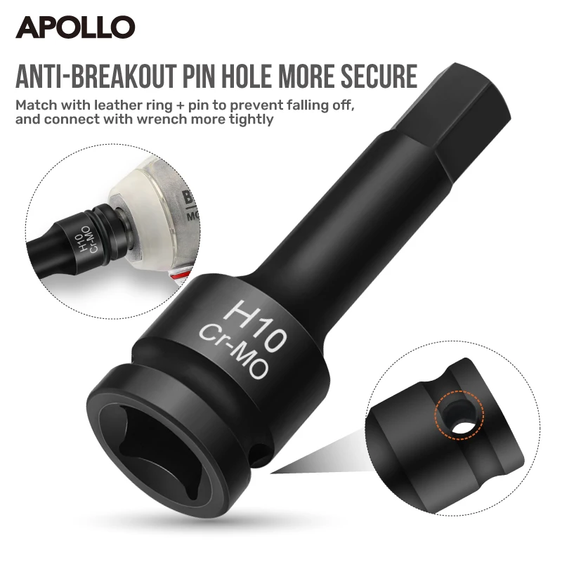 أبولو 1/2 "محرك تأثير توركس ستار بت المقبس مجموعات المفتاح الكهربائي المقبس تمديد محول تأثير المقبس مجموعة، مفتاح بانة مجموعة