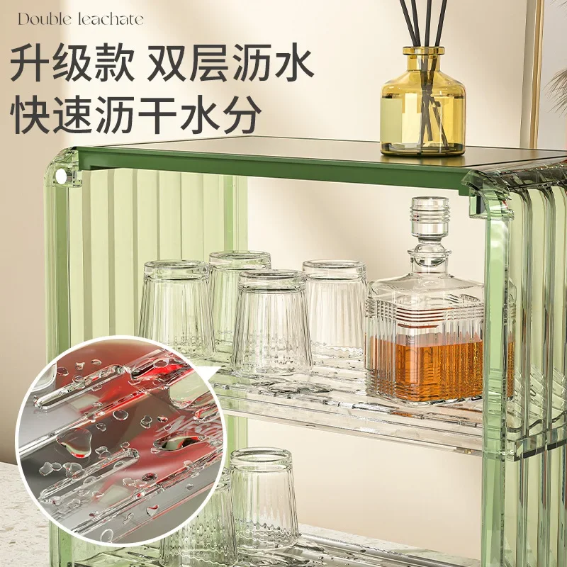 Magnetic Acrylic Drain Mug Sorting Box High Permeability Perfume Makeup Storage Box Dust Proof Coffee Cup Tea Cup Holder