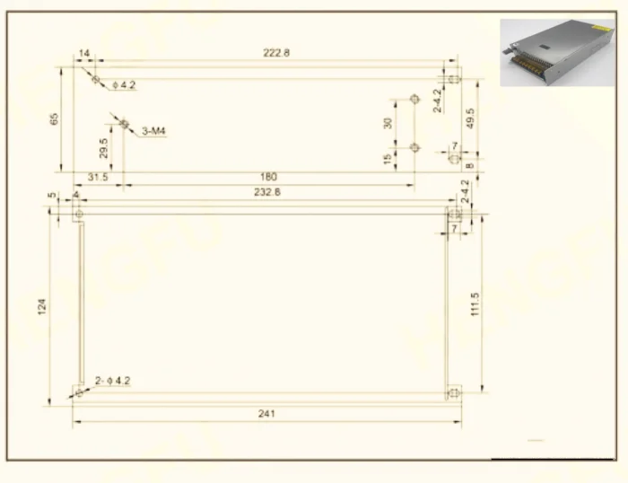 DIY LED U-HOME AC110/220 zu DC0-220V 0-70A 100 0W Einstellbare Knob Schalt Netzteil für 100W/200W/300W/500W COB LED – Detail 4