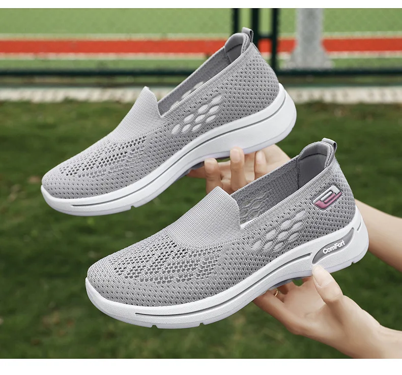 2024 Spring New Mesh Women's Running ShoesBreathable Casual Single Shoes Old Beiiing ClothShoes Mainland China