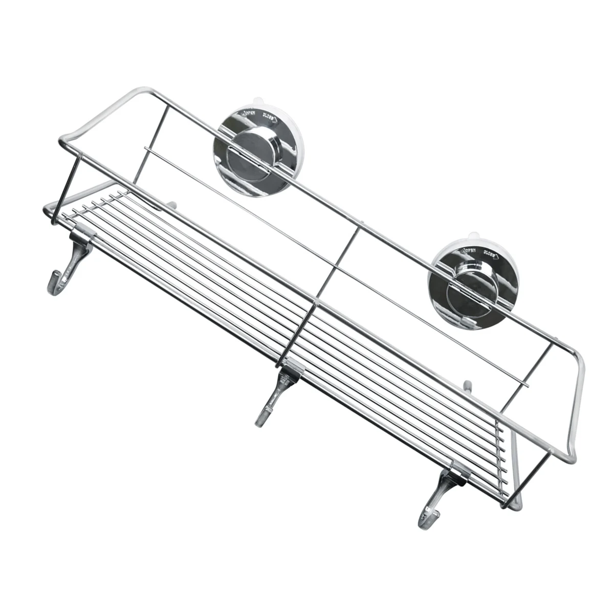 

Suction Cup Rack Bath Shelf Storage Wall ganizer Basket Soap Dish Holder Shelving Multi Purpose Metal Strong Suction Non Porous