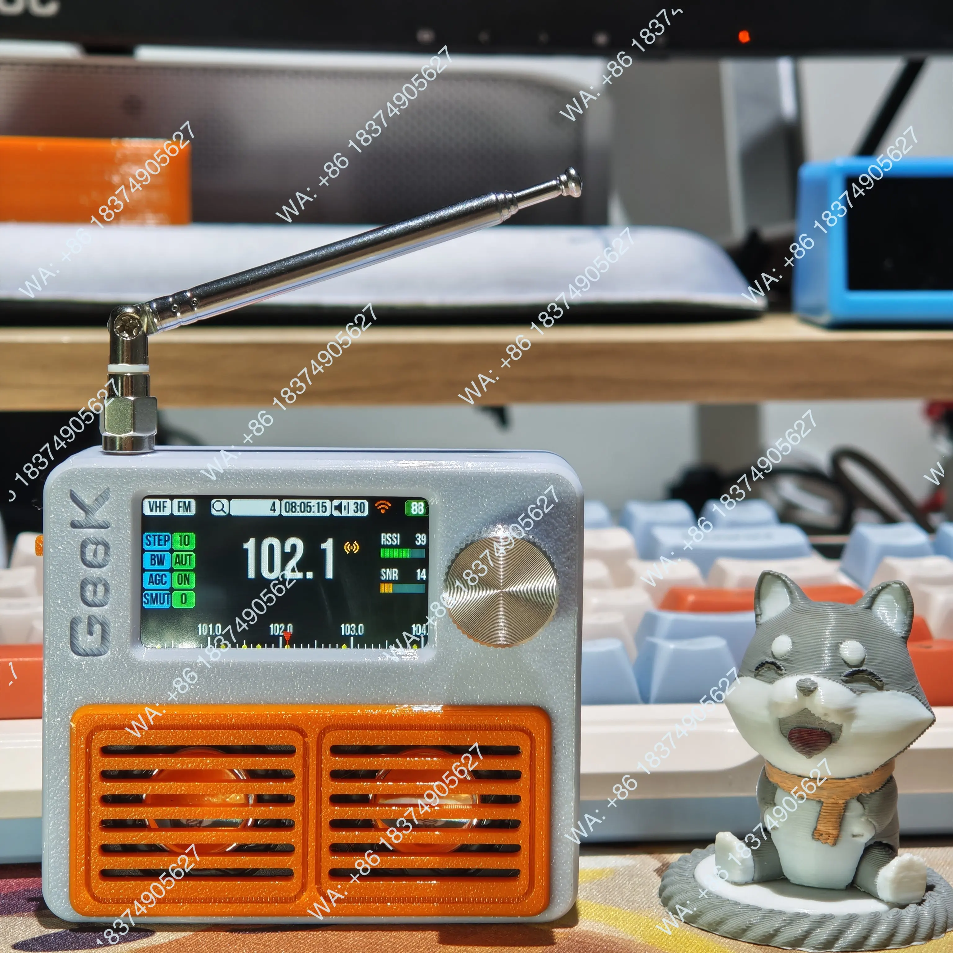 Full-band radio plus network WiFi radio 2-in-1 4732 stereo color screen radio