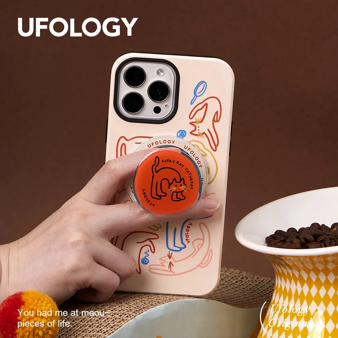 Ufology Original Case Cover iPhone16ProMax Case Magsafe Magnetic Wireless Charging iPhone15pro Cover Custom Anti-drop Fashion