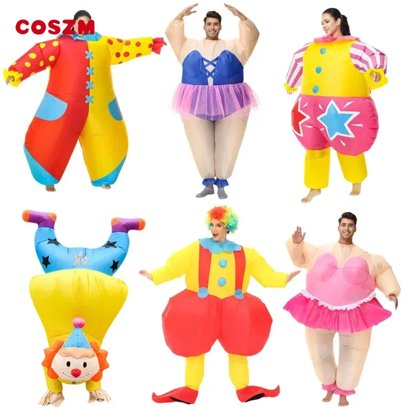 

Надувные костюмы балета-клоуна для взрослых на заказ Пурим Хэллоуин Рождество аниме косплей костюм страшный талисман праздничное платье ZML