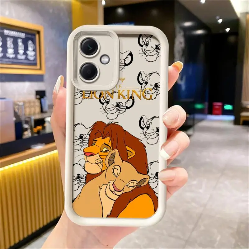 Custodia per telefono per Redmi Note 12 13 5G 10Pro custodie 11 10 12S 13pro 4G 11S 12ProPlus fundas 11Pro Cover Il Re Leone Simba Animaton