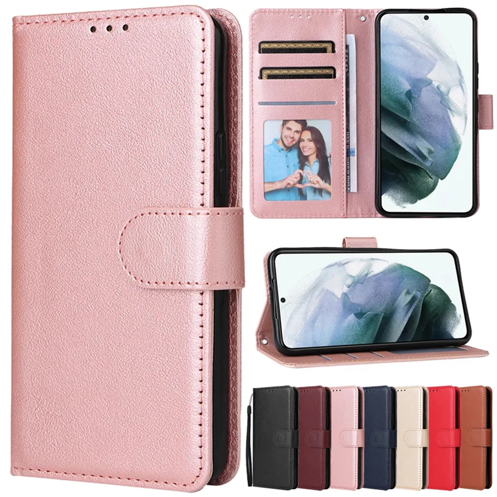 Case For Samsung Galaxy S24 23 Ultra Magnetic Wallet Flip Leather Phone Cover on Galaxy S22 S21 S20 FE S10 Note 20 10 Plus Ultra