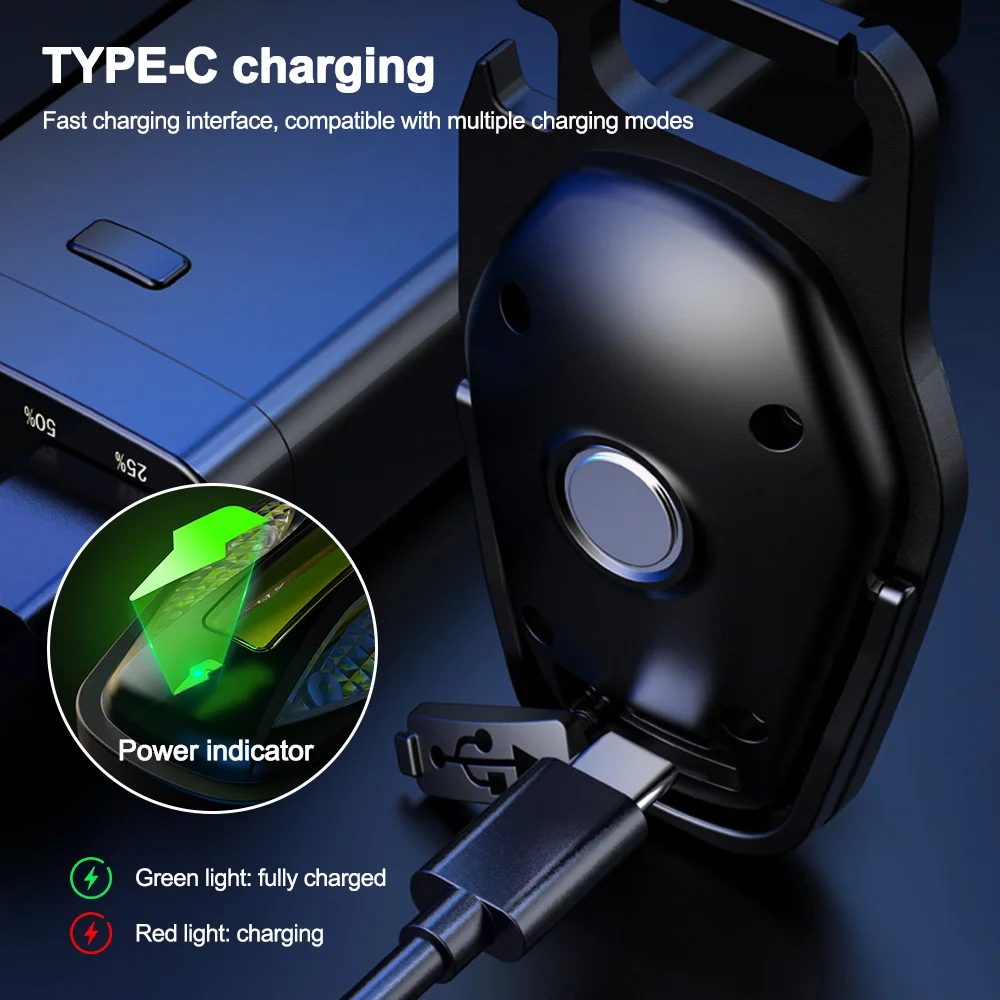 Mini Bright Camping Lantern LED Flashlight Rechargeable COB Work Light Five lighting modes Waterpoor Magnetic Keychain Lamp