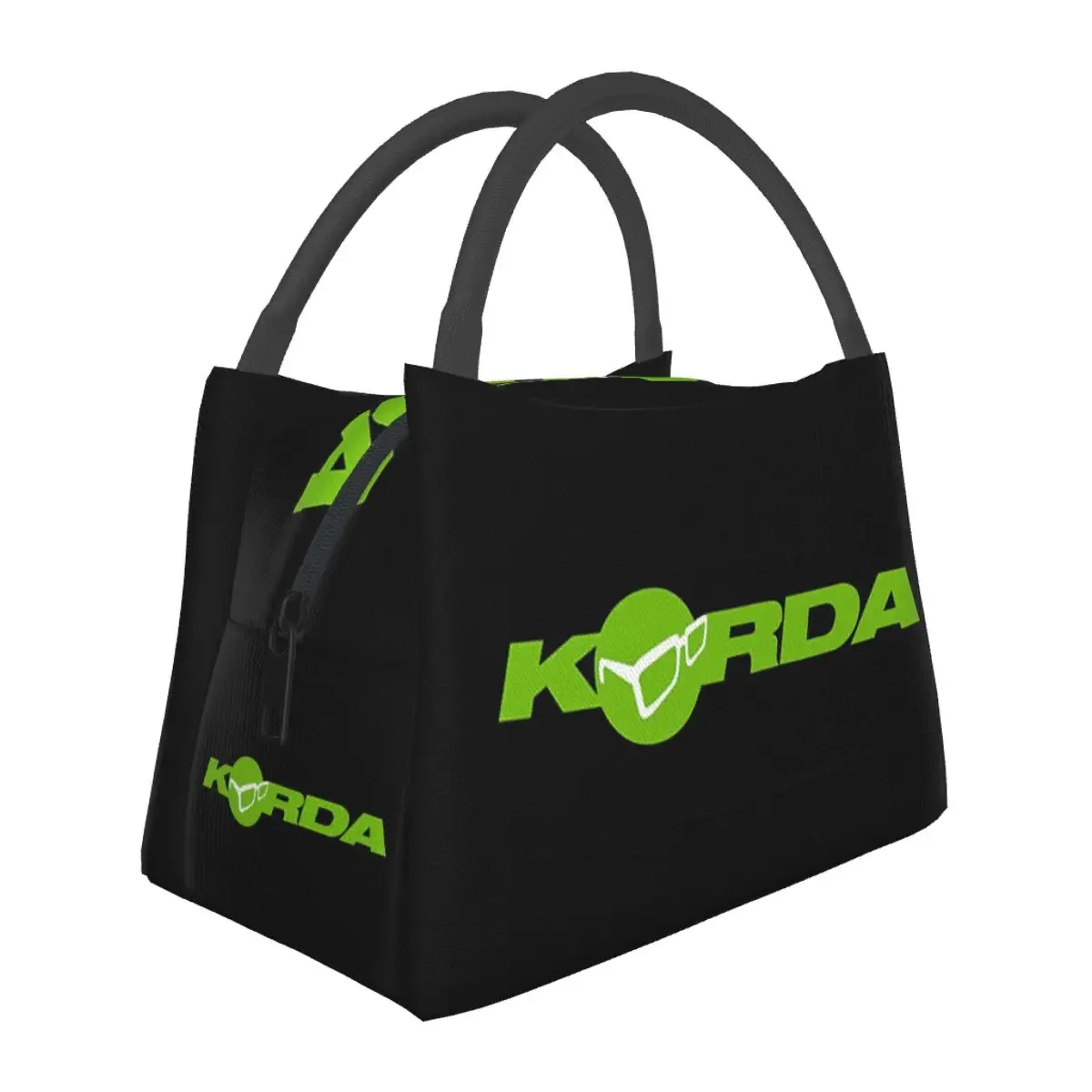 Korda Fishing Logo Lunch Bags Insulated Bento Box Resuable Lunch Tote Picnic Bags Cooler Thermal Bag for Woman Kids Travel