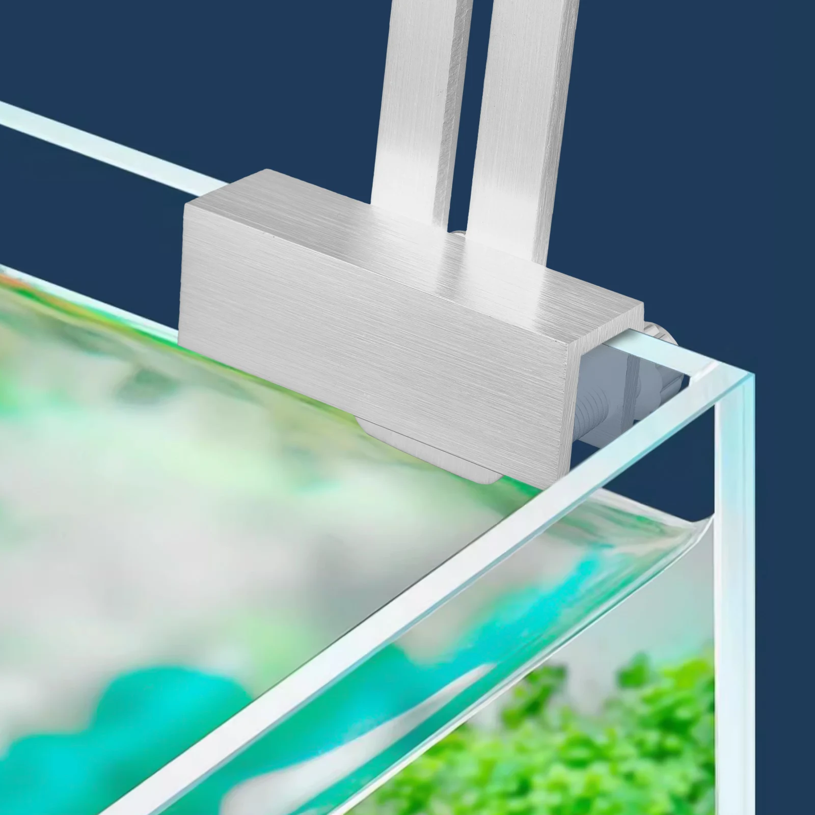 

Fish Tank Light Bracket 13mm Glass Silver Stand Mount Durable Aluminum Alloy Aquatic Plant Lamp Holder Fish Tank Accessories