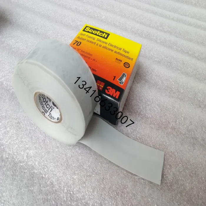 3MScotch70# high temperature anti-arc tape flame retardant tape 70# silicone rubber self-dissolving tape.