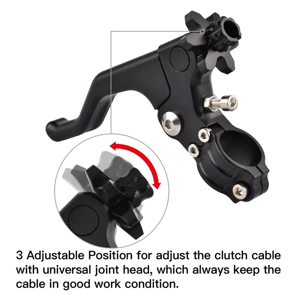 Short Stunt Clutch Lever For Honda CBR 600 F2 F3 F4 F4i 650F 600 CBR1000RR CRF250R CRF450R CRF250L CRF250M CRF 250X 450X CR 125R