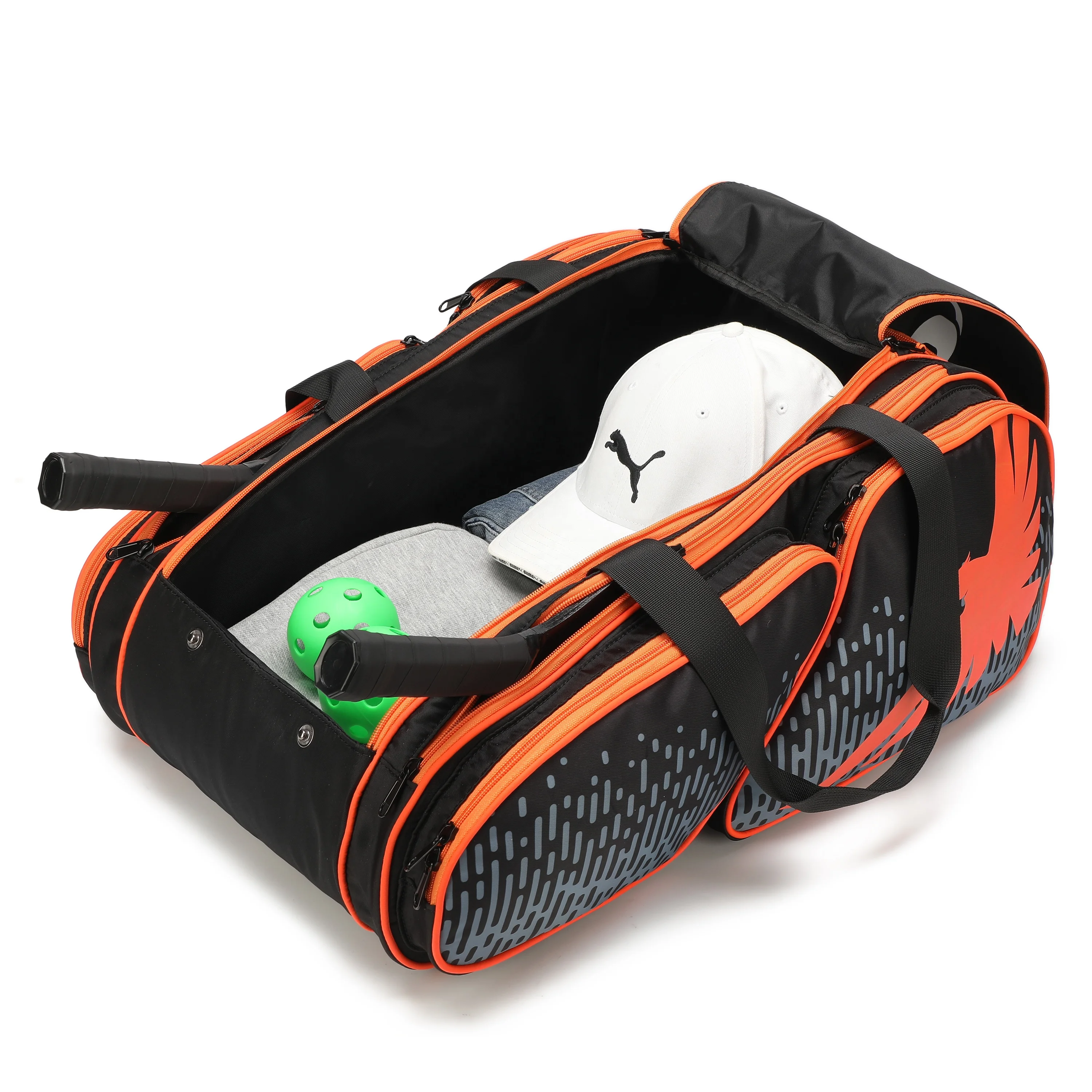 Custom Logo Nylon Portable Sport Large Capacity Waterproof Tennis Pickleball Bag Badminton Racket Padel Bag With Shoe Pocket - Image 3
