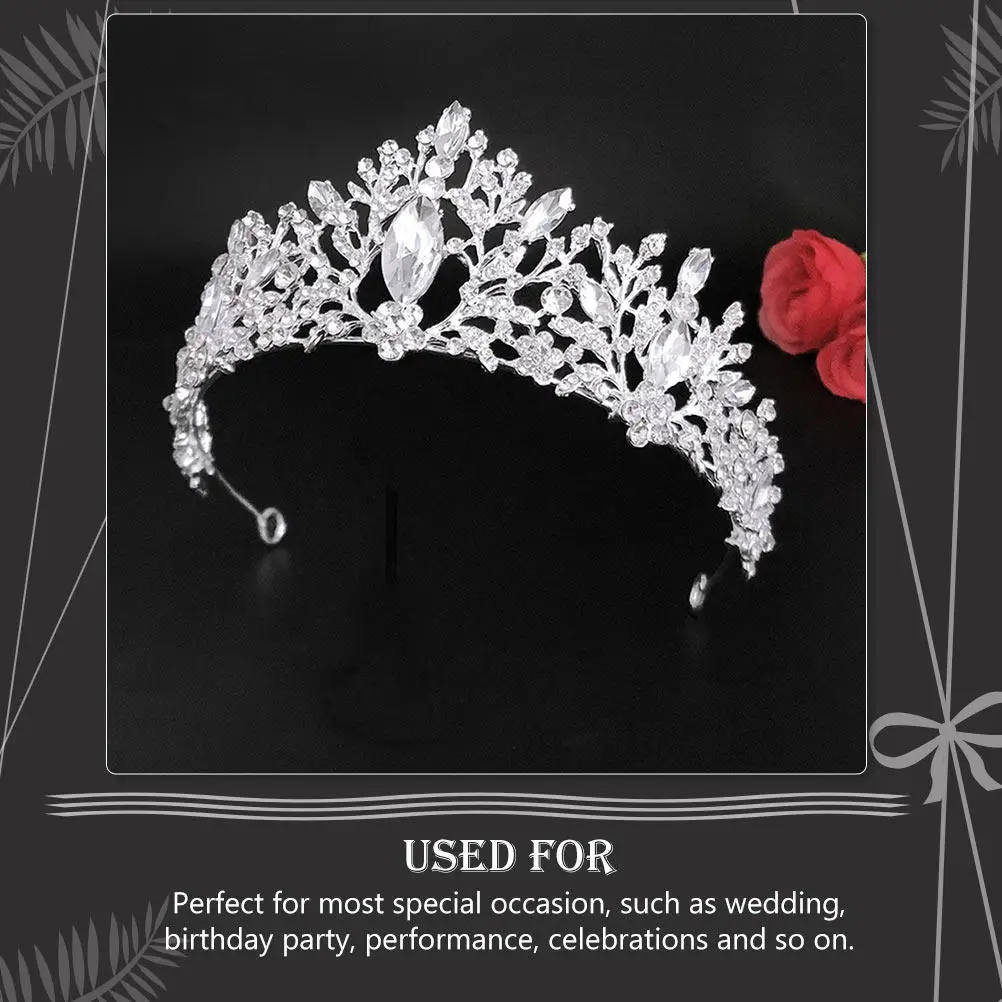 

Корона для невесты, красивая тиара, блестящая корона, уникальный дизайн, подходит для свадеб, банкетов, выступлений, вечеринок