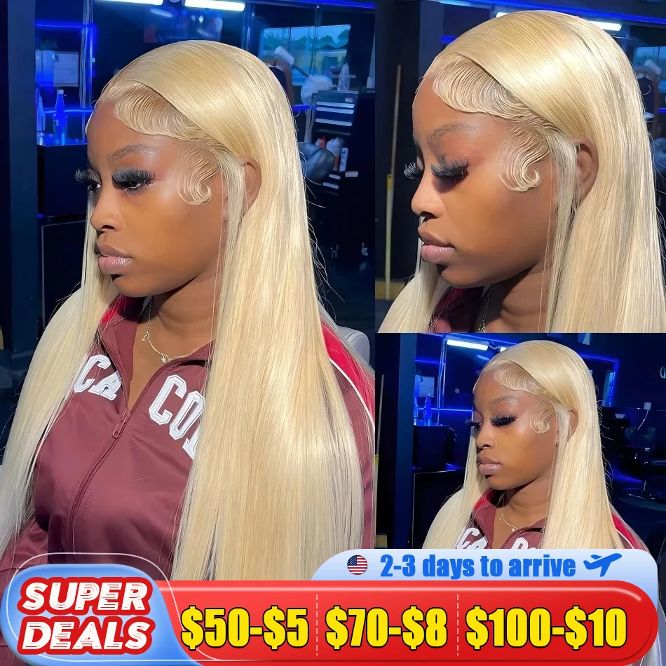 ความหนาแน่น 250 ผมมนุษย์Wigsสีบลอนด์ 613 ลูกไม้ด้านหน้าWigs 13X6 ตรงผมมนุษย์วิกผมลูกไม้ด้านหน้าด้านหน้าบราซิลผมWigsสําหรับผู้หญิง