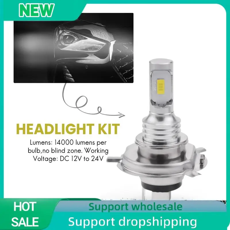 

A04E-2X H4 9003 Hb2 6000K Супер белый Csp Комплект светодиодных ламп для фар High Low Canbus