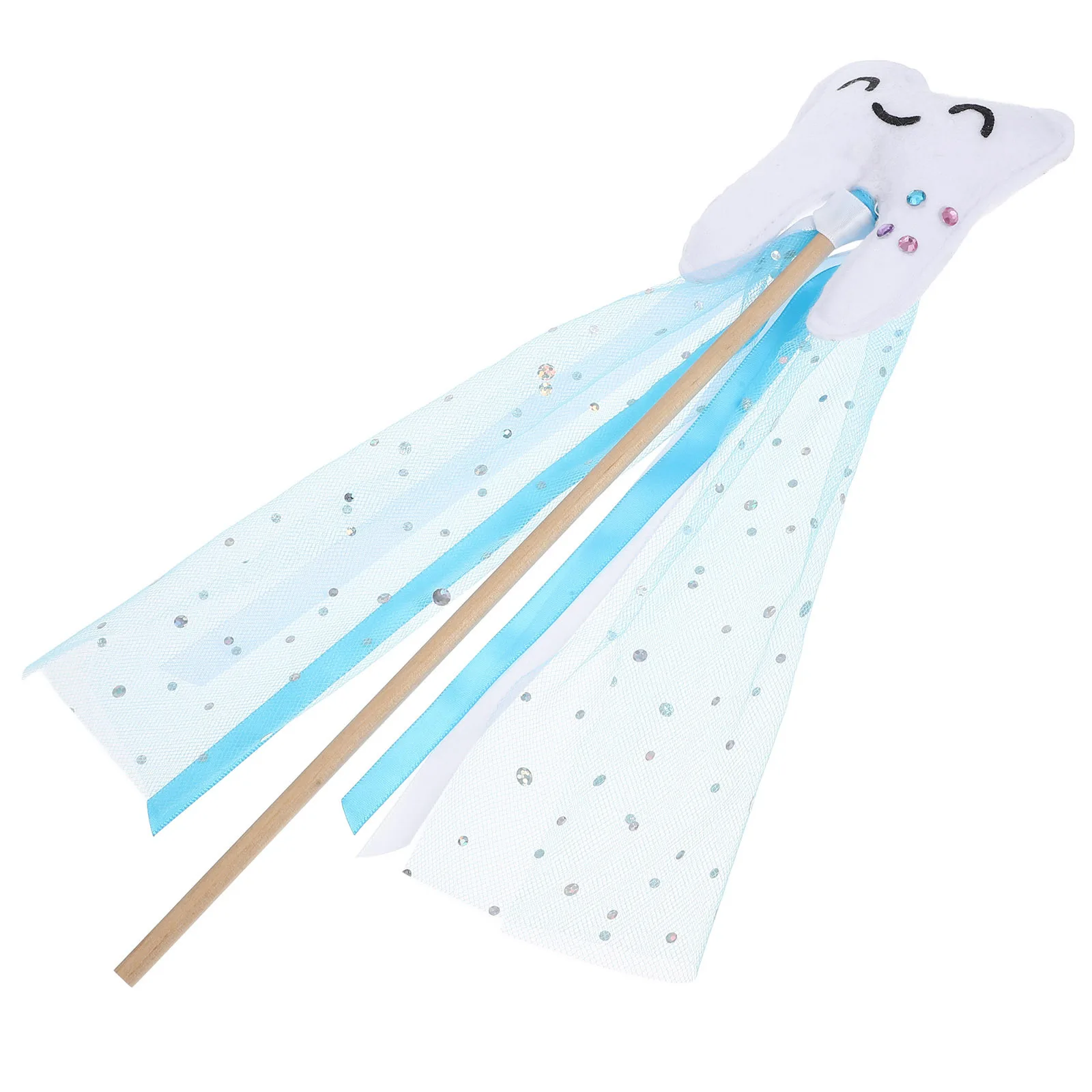 

Novelty Fairy Wand with Ribbon Angel Fairy Design Sticks for Stage Play Wedding Party Costume Prop for Little